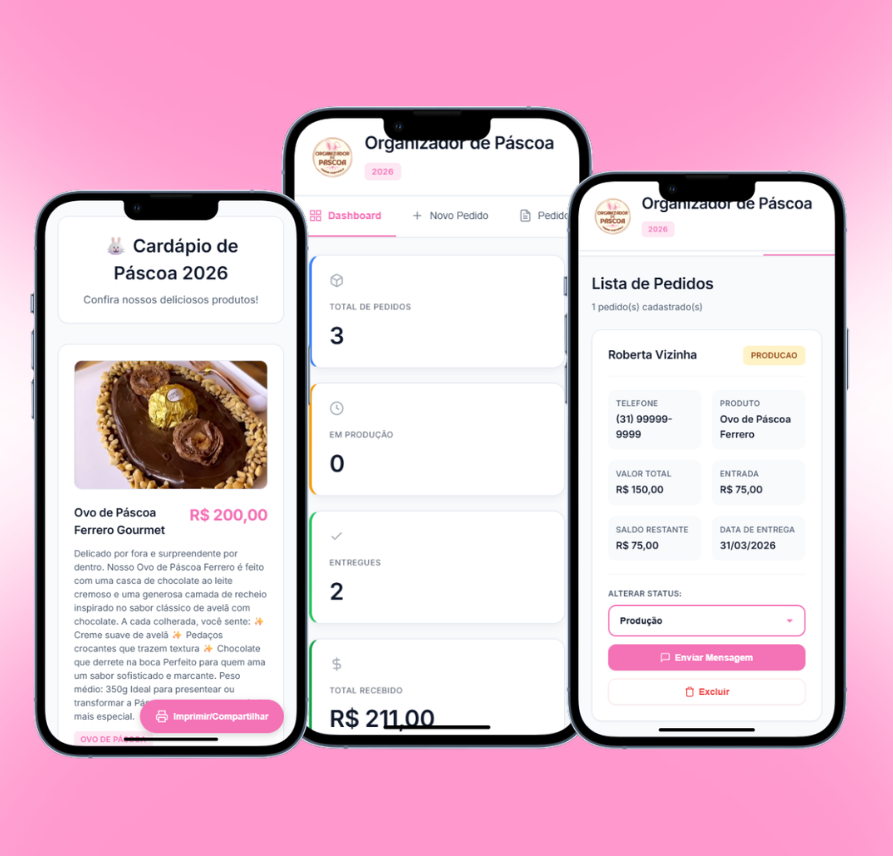 Aplicativo Organizador de Páscoa